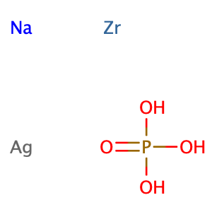 Silver Sodium Hydrogen Zirconium Phosphate,CAS No. 265647-11-8.